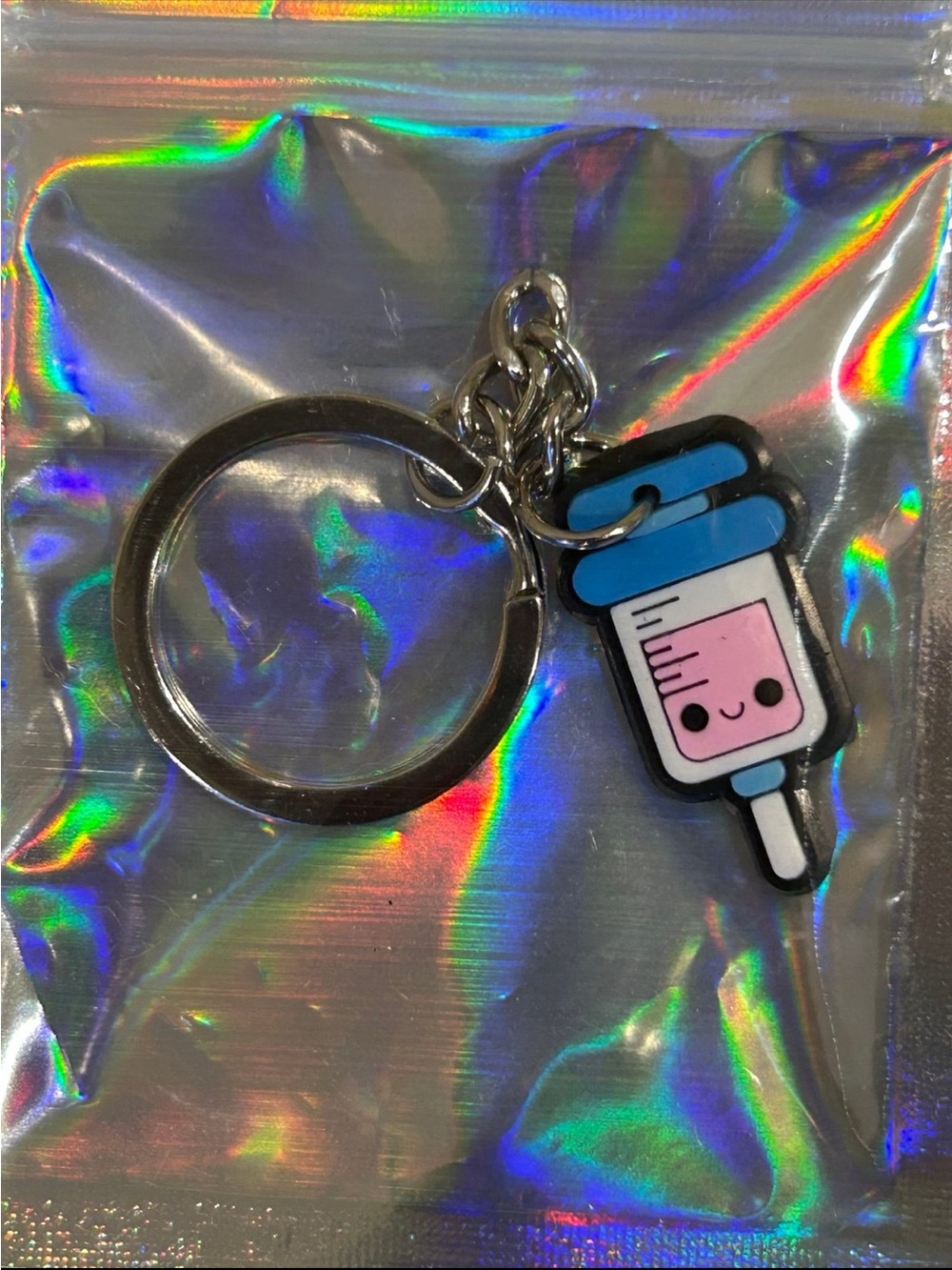 New in package super cute nurse needle keychain, perfect gift.